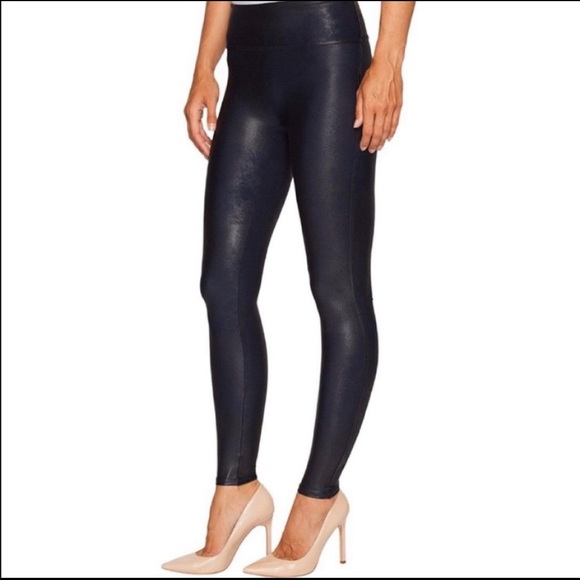 SPANX Pants - Spanx Faux Leather Leggings in Color Midnight